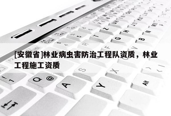 [安徽省]林業病蟲害防治工程隊資質，林業工程施工資質