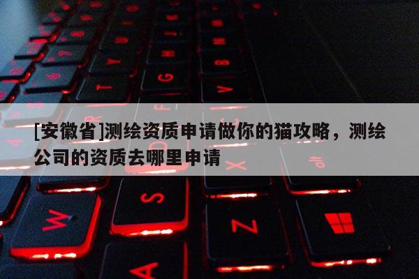 [安徽省]測繪資質申請做你的貓攻略，測繪公司的資質去哪里申請