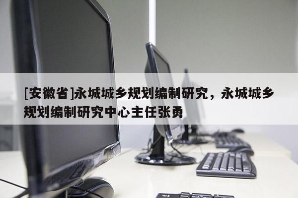 [安徽省]永城城鄉規劃編制研究，永城城鄉規劃編制研究中心主任張勇