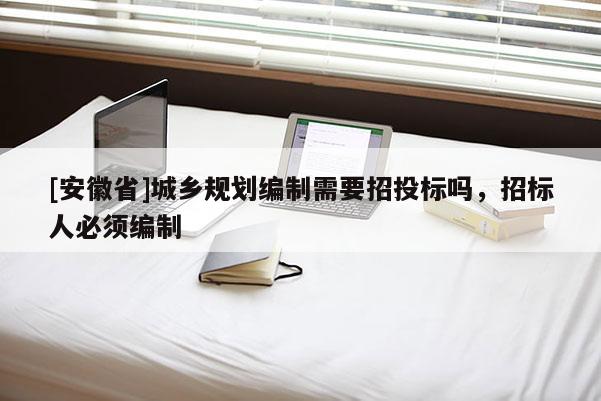 [安徽省]城鄉規劃編制需要招投標嗎，招標人必須編制