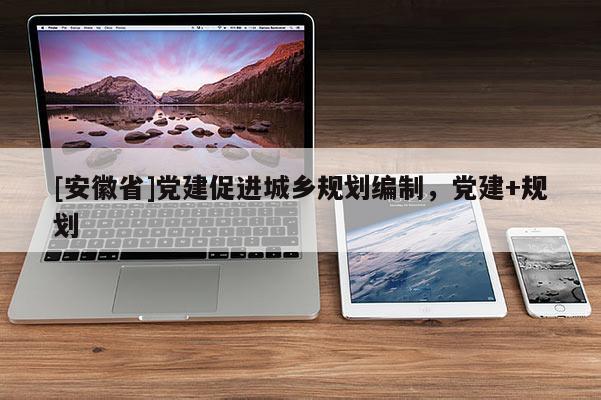 [安徽省]黨建促進城鄉規劃編制，黨建+規劃