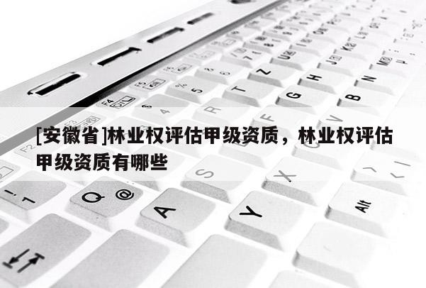 [安徽省]林業權評估甲級資質，林業權評估甲級資質有哪些