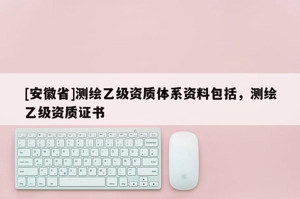 [安徽省]測繪乙級資質體系資料包括，測繪乙級資質證書