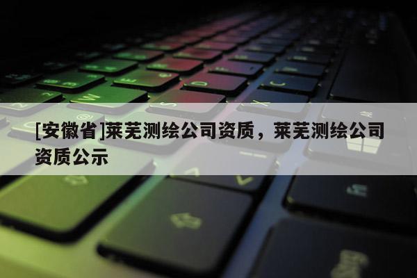 [安徽省]萊蕪測繪公司資質，萊蕪測繪公司資質公示